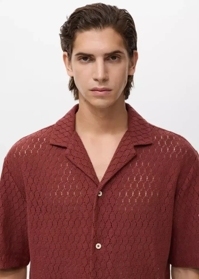 Bawełniana bluzka z koronkowymi detalami Bawełniana bluzka z koronkowymi detalami