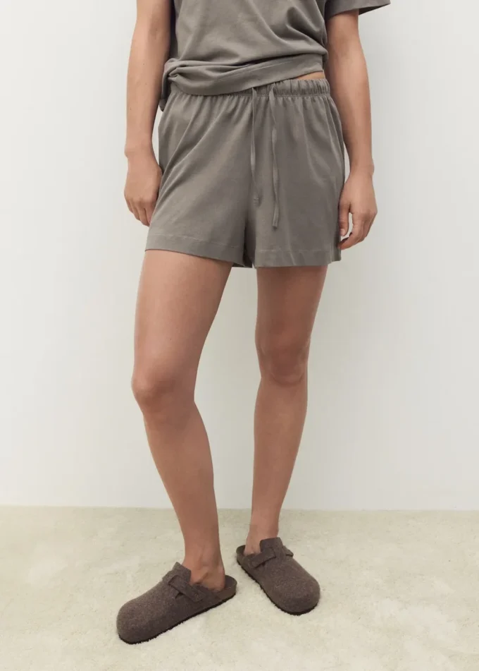 Bawełniana dwuczęściowa piżama z krótkim rękawem Bawełniana dwuczęściowa piżama z krótkim rękawem