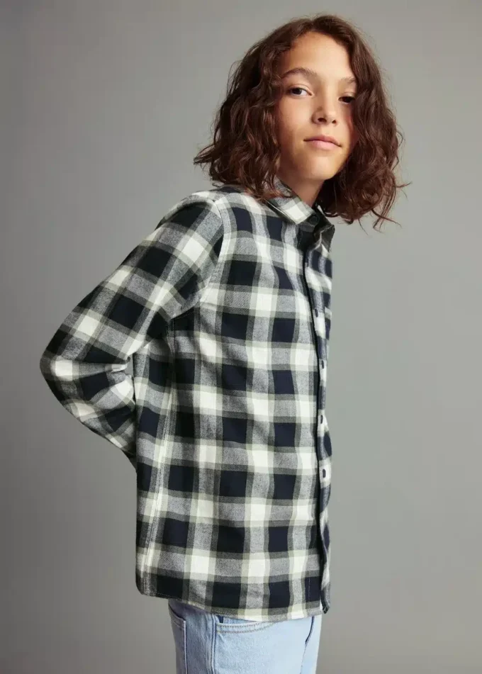 Bawełniana koszula w kratkę Bawełniana koszula w kratkę