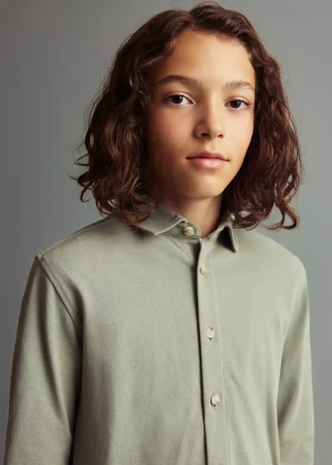 Bawełniana koszula z dzianiny Bawełniana koszula z dzianiny