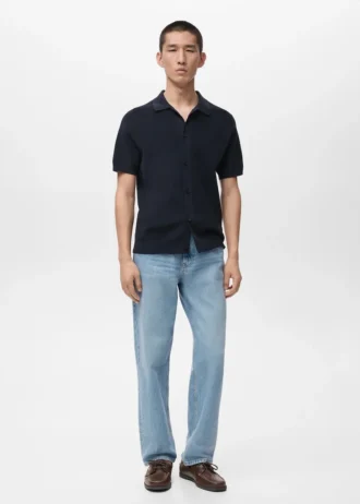 Bawełniana koszula z dzianiny