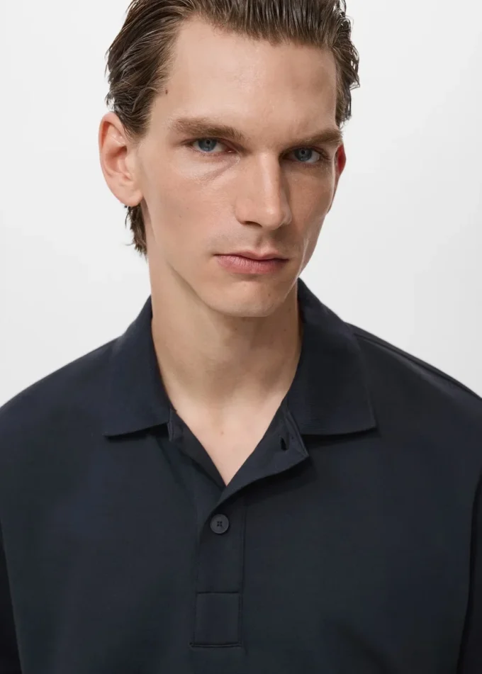 Bawełniana koszulka polo o luźnym kroju Bawełniana koszulka polo o luźnym kroju