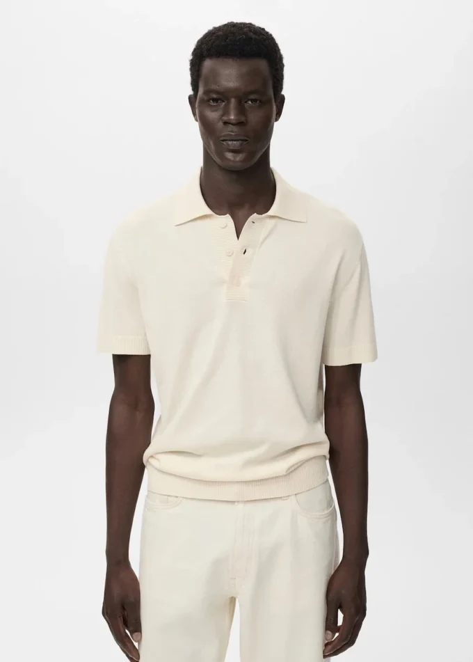 Bawełniana koszulka polo z dzianiny Bawełniana koszulka polo z dzianiny