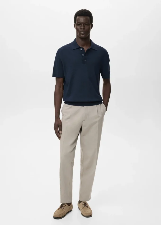 Bawełniana koszulka polo z dzianiny Bawełniana koszulka polo z dzianiny