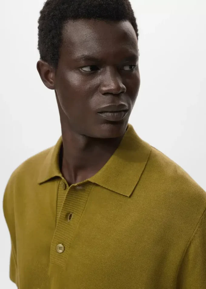 Bawełniana koszulka polo z dzianiny Bawełniana koszulka polo z dzianiny