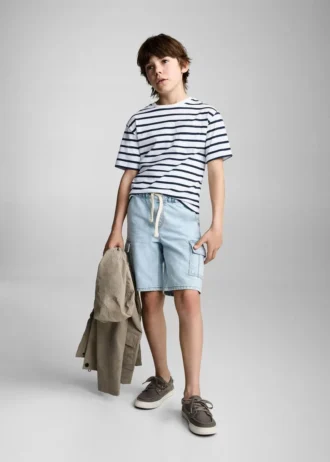 Bawełniana koszulka w paski