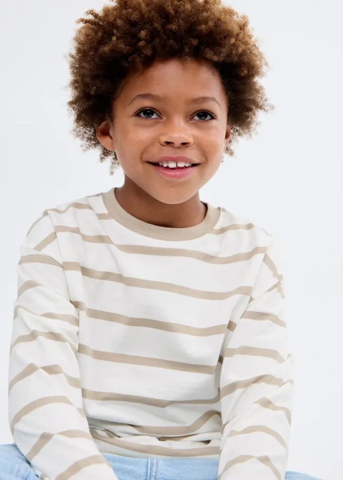 Bawełniana koszulka w paski Bawełniana koszulka w paski