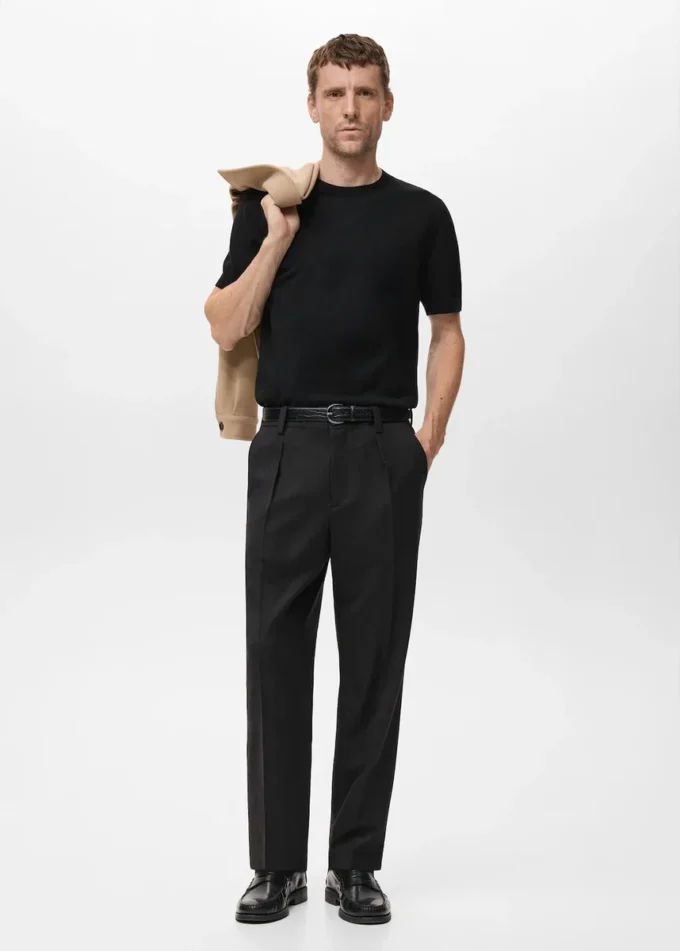 Bawełniana koszulka z cienkiej dzianiny Bawełniana koszulka z cienkiej dzianiny