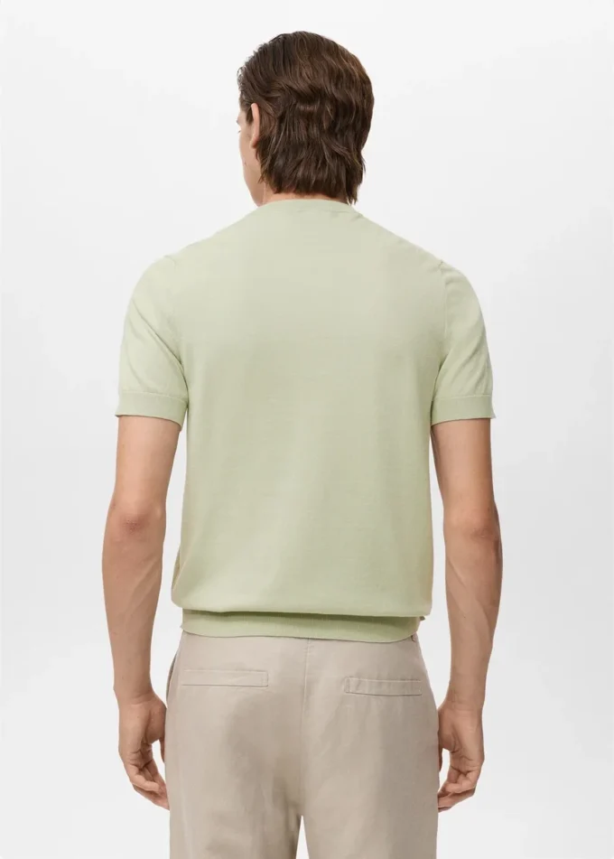 Bawełniana koszulka z cienkiej dzianiny Bawełniana koszulka z cienkiej dzianiny