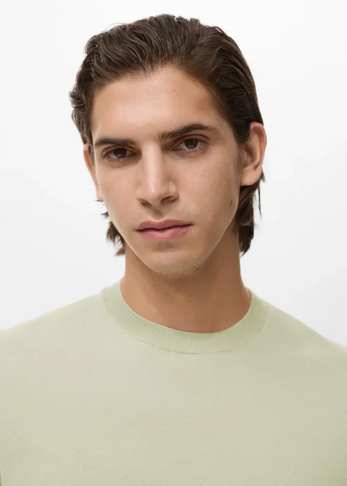 Bawełniana koszulka z cienkiej dzianiny Bawełniana koszulka z cienkiej dzianiny