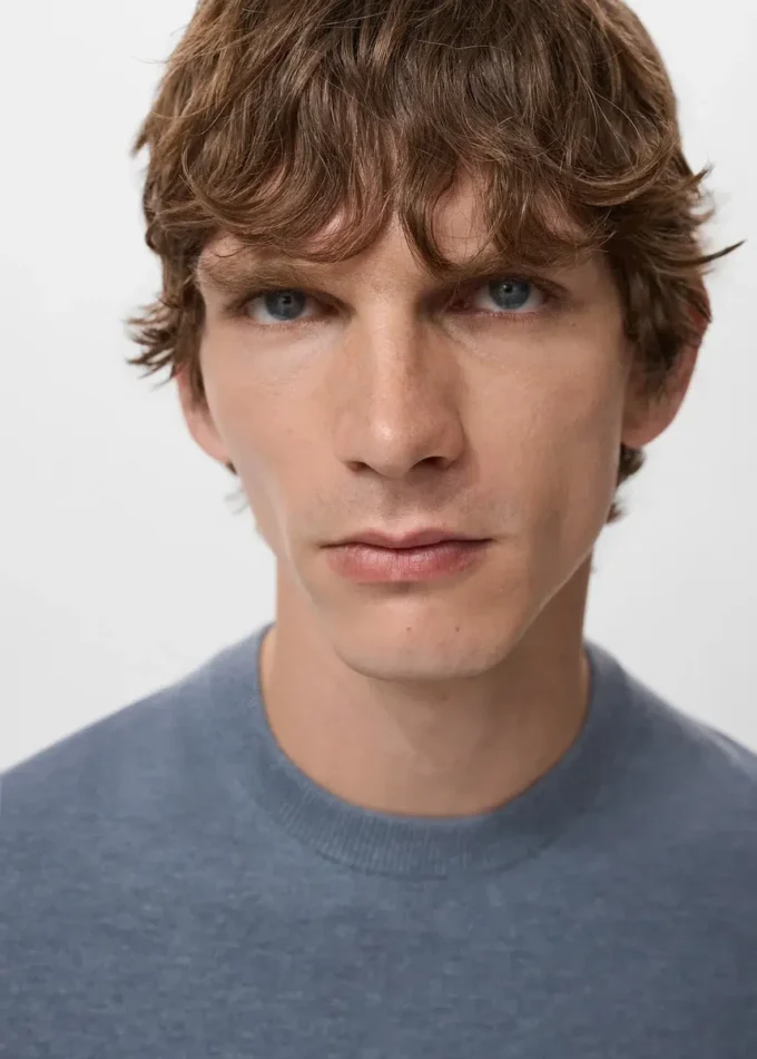 Bawełniana koszulka z cienkiej dzianiny Bawełniana koszulka z cienkiej dzianiny