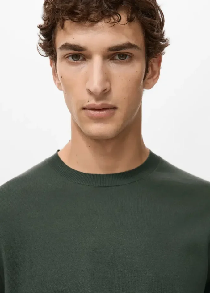 Bawełniana koszulka z cienkiej dzianiny Bawełniana koszulka z cienkiej dzianiny