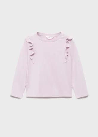 Bawełniana koszulka z falbanami