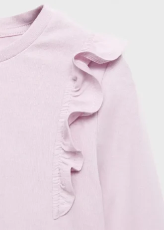 Bawełniana koszulka z falbanami