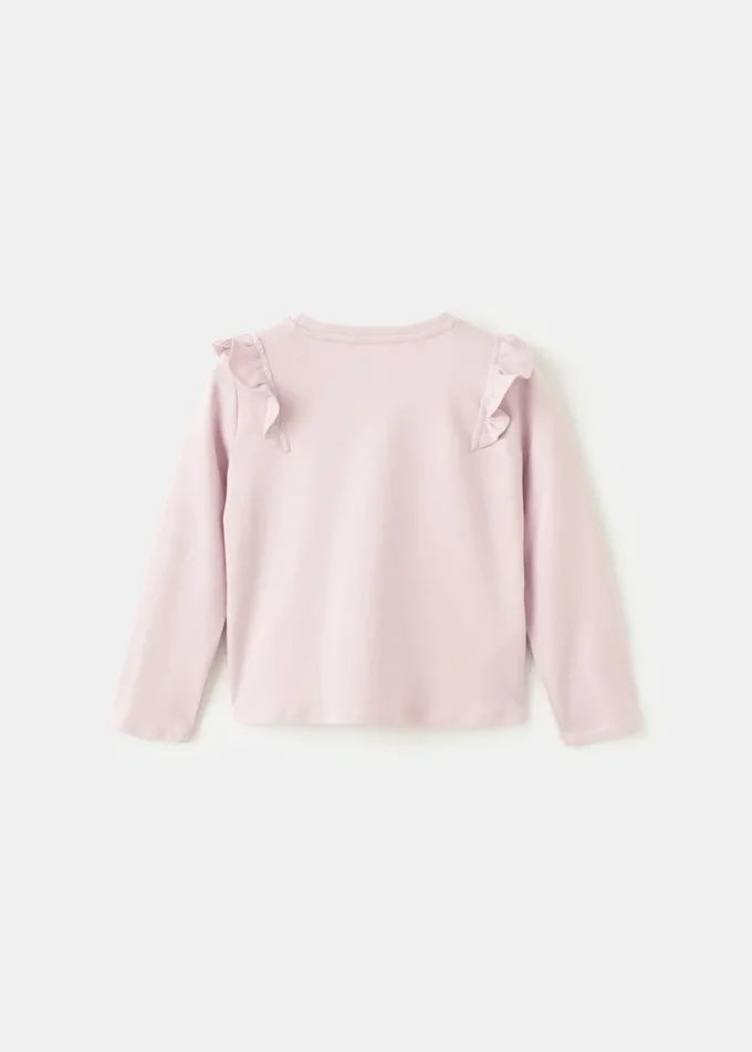 Bawełniana koszulka z falbanami