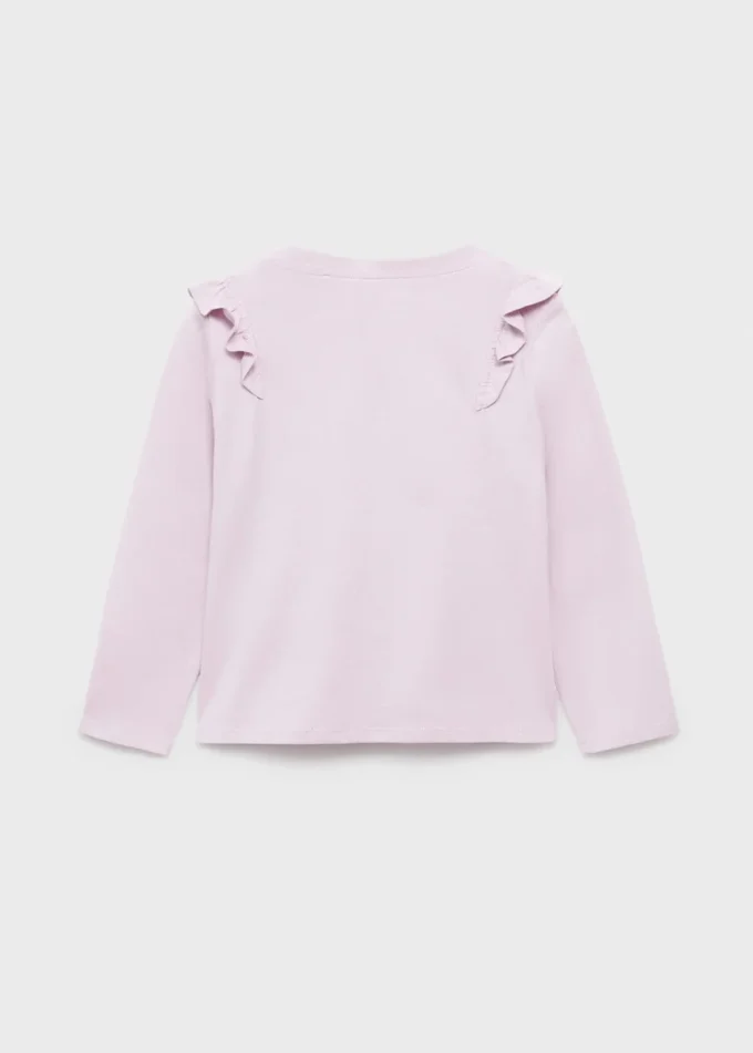 Bawełniana koszulka z falbanami Bawełniana koszulka z falbanami