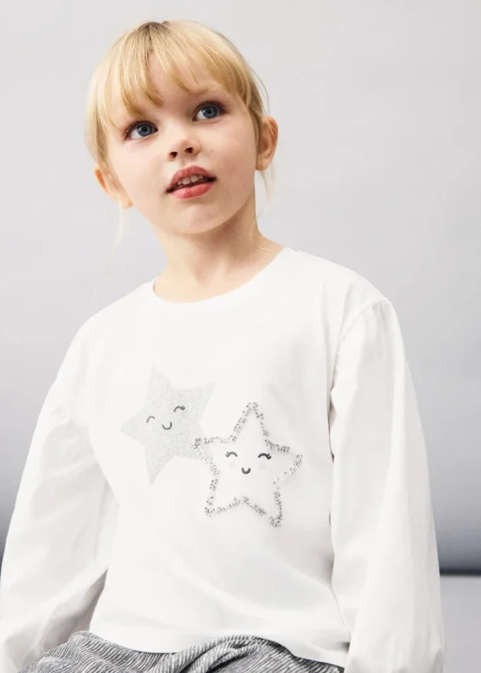 Bawełniana koszulka z gwiazdami Bawełniana koszulka z gwiazdami