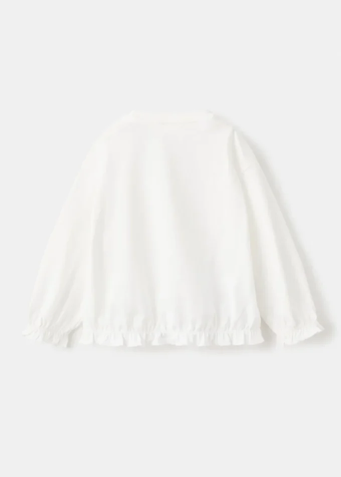 Bawełniana koszulka z haftowanym lwem Bawełniana koszulka z haftowanym lwem