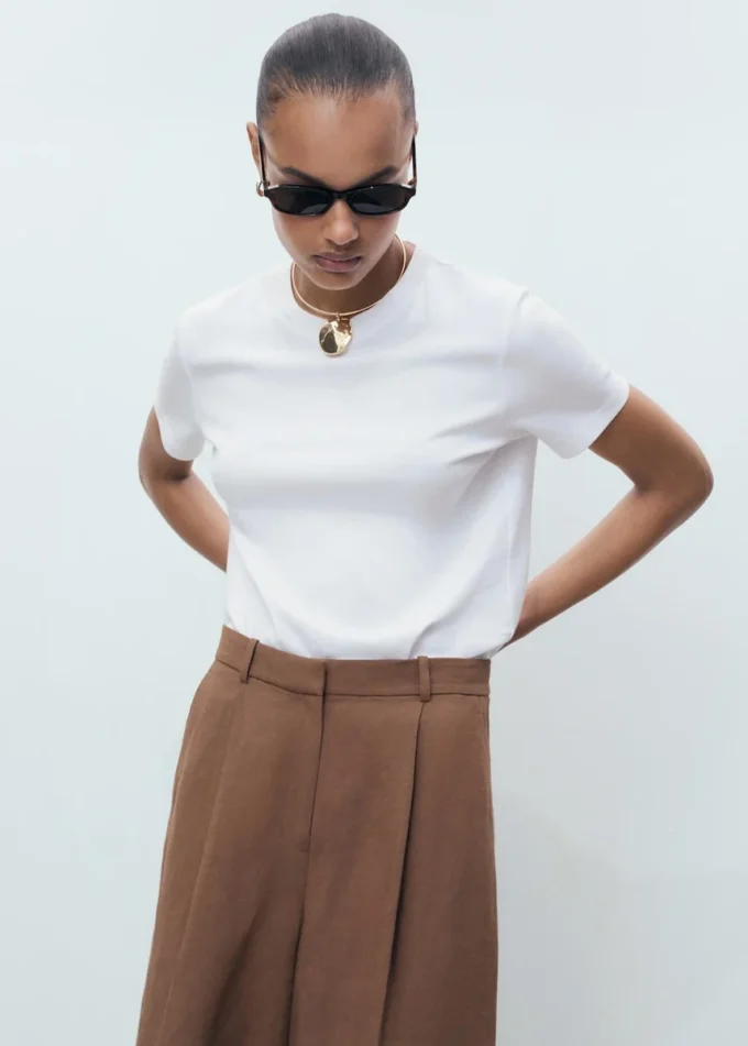 Bawełniana koszulka z krótkim rękawem Bawełniana koszulka z krótkim rękawem