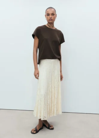 Bawełniana koszulka z okrągłym dekoltem