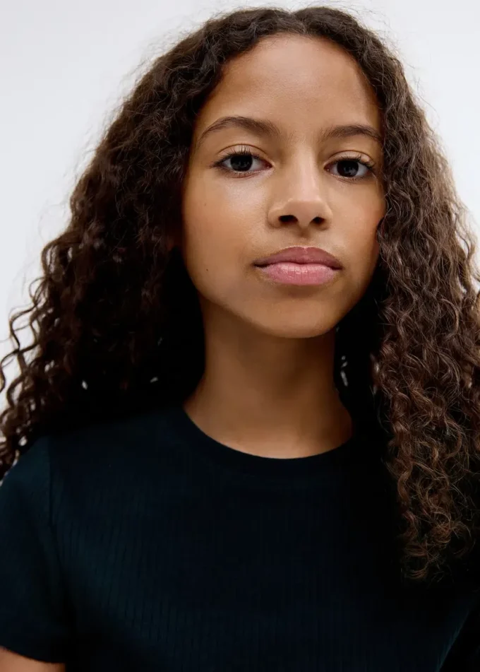 Bawełniana koszulka z prążkowanym splotem Bawełniana koszulka z prążkowanym splotem