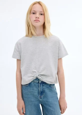 Bawełniana koszulka z węzłem