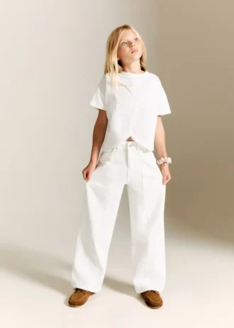 Bawełniana koszulka z węzłem