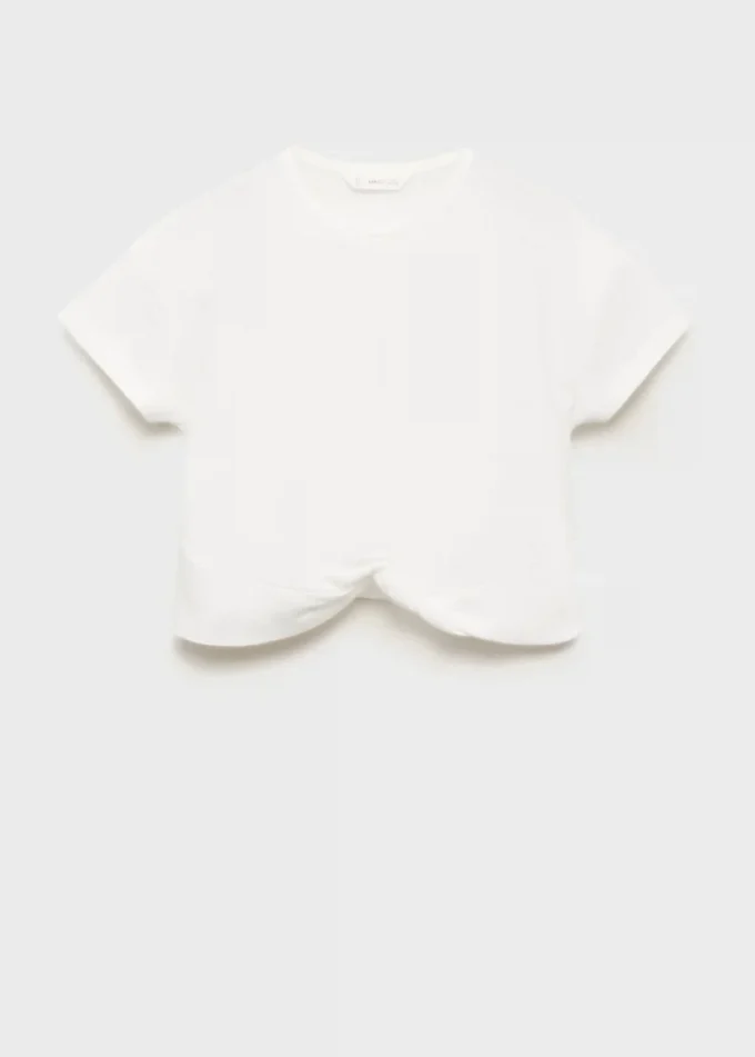 Bawełniana koszulka z węzłem Bawełniana koszulka z węzłem