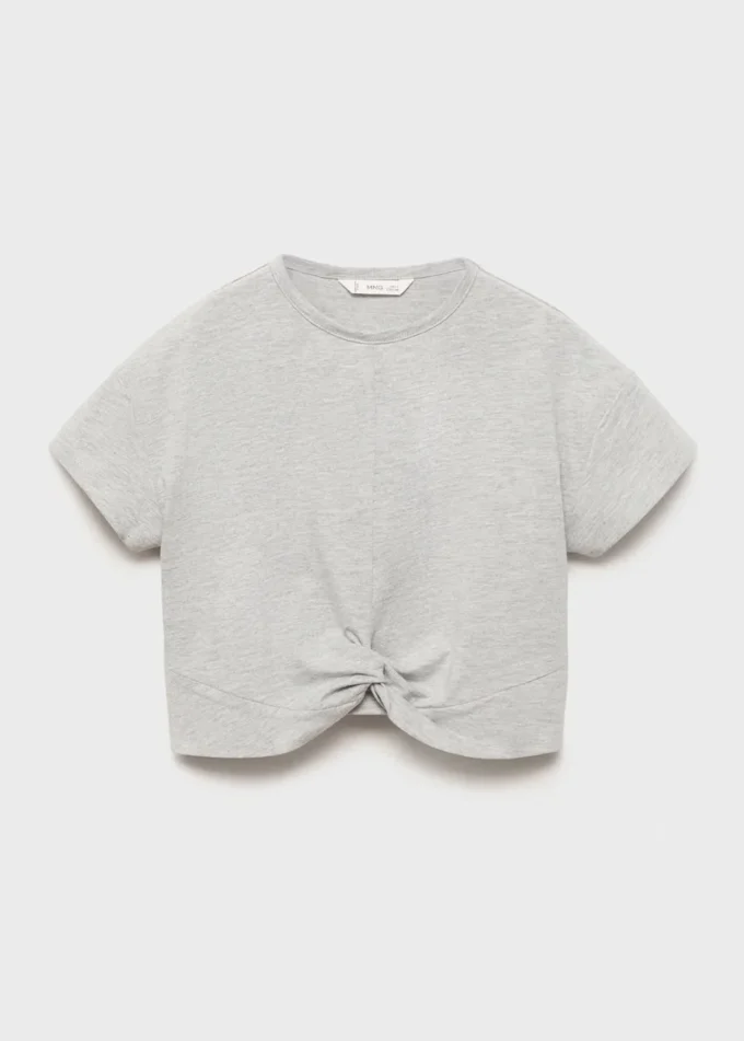 Bawełniana koszulka z węzłem Bawełniana koszulka z węzłem