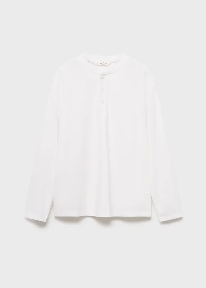 Bawełniana koszulka zapinana na guziki Bawełniana koszulka zapinana na guziki