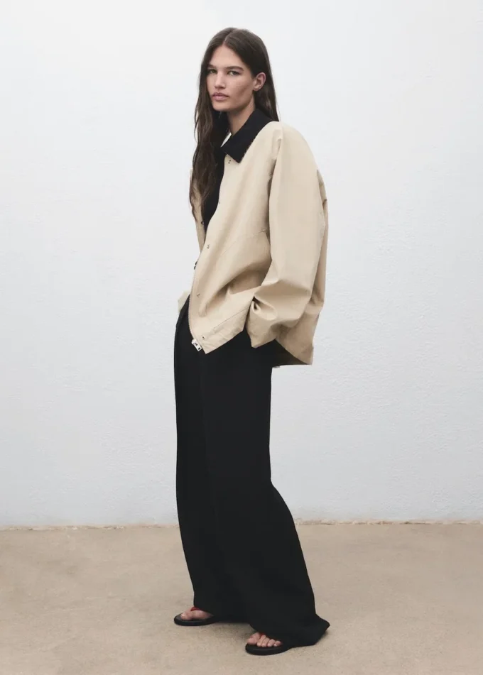 Bawełniana kurtka z kołnierzem z sztruksu Bawełniana kurtka z kołnierzem z sztruksu