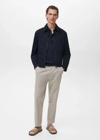 Bawełniana kurtka zapinana na zamek błyskawiczny