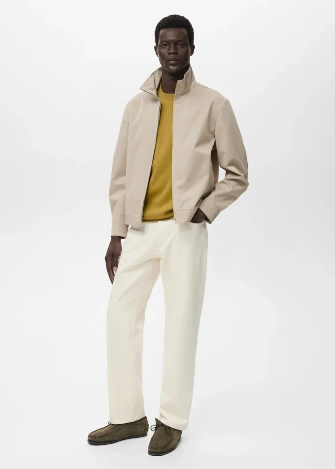 Bawełniana kurtka zapinana na zamek błyskawiczny Bawełniana kurtka zapinana na zamek błyskawiczny