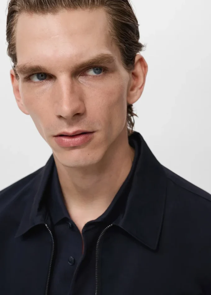 Bawełniana kurtka zapinana na zamek błyskawiczny Bawełniana kurtka zapinana na zamek błyskawiczny