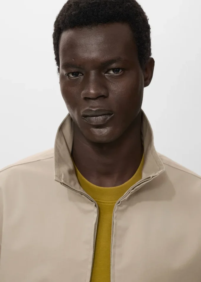 Bawełniana kurtka zapinana na zamek błyskawiczny Bawełniana kurtka zapinana na zamek błyskawiczny