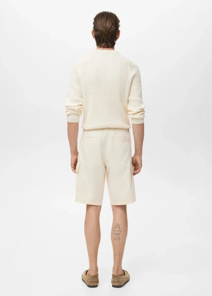 Bawełniane bermudy cargo z lyocellu Bawełniane bermudy cargo z lyocellu