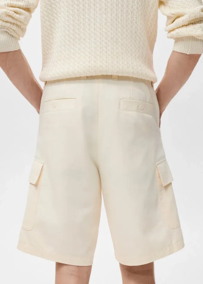 Bawełniane bermudy cargo z lyocellu Bawełniane bermudy cargo z lyocellu