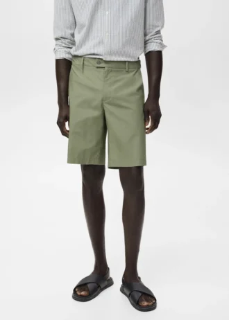 Bawełniane bermudy z wewnętrzną gumką