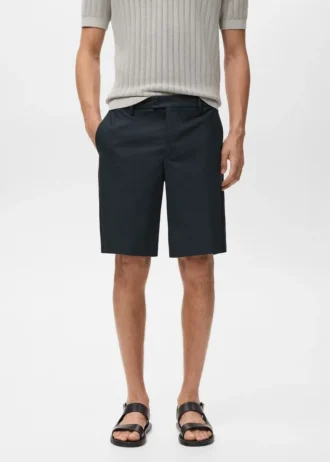 Bawełniane bermudy z wewnętrzną gumką