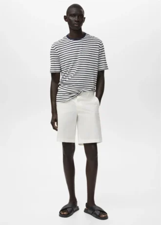 Bawełniane bermudy z wewnętrzną gumką