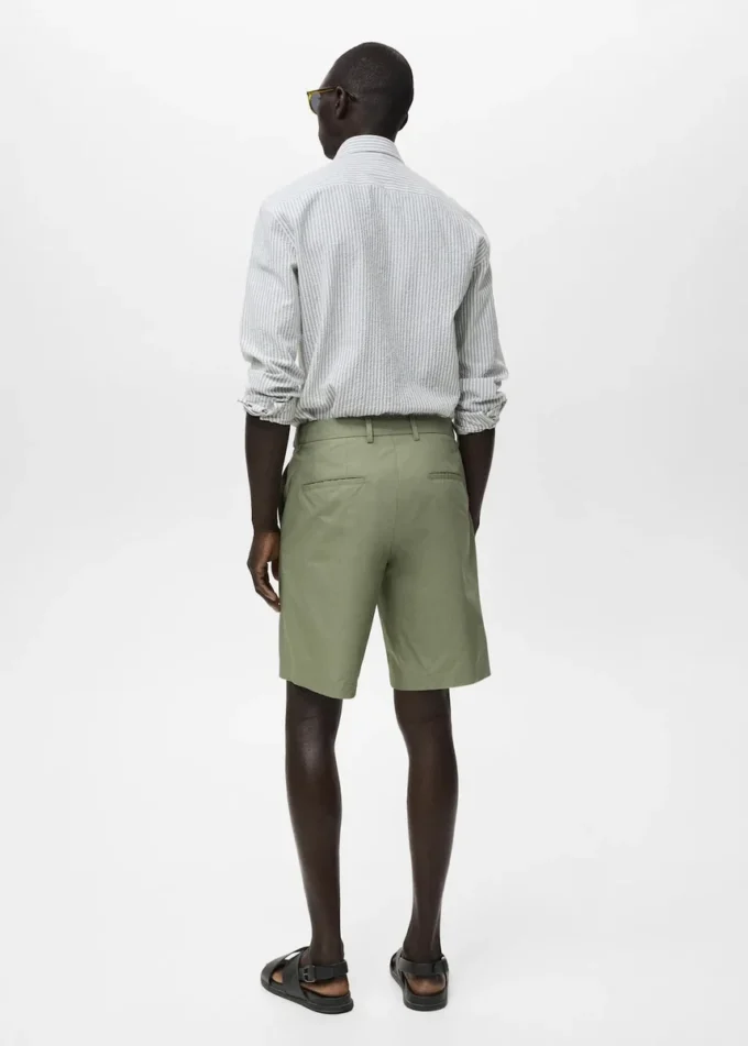 Bawełniane bermudy z wewnętrzną gumką Bawełniane bermudy z wewnętrzną gumką