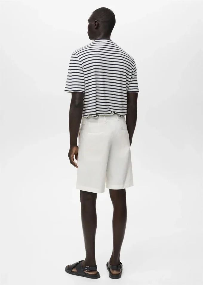 Bawełniane bermudy z wewnętrzną gumką Bawełniane bermudy z wewnętrzną gumką