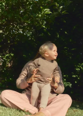 Bawełniane legginsy w paski