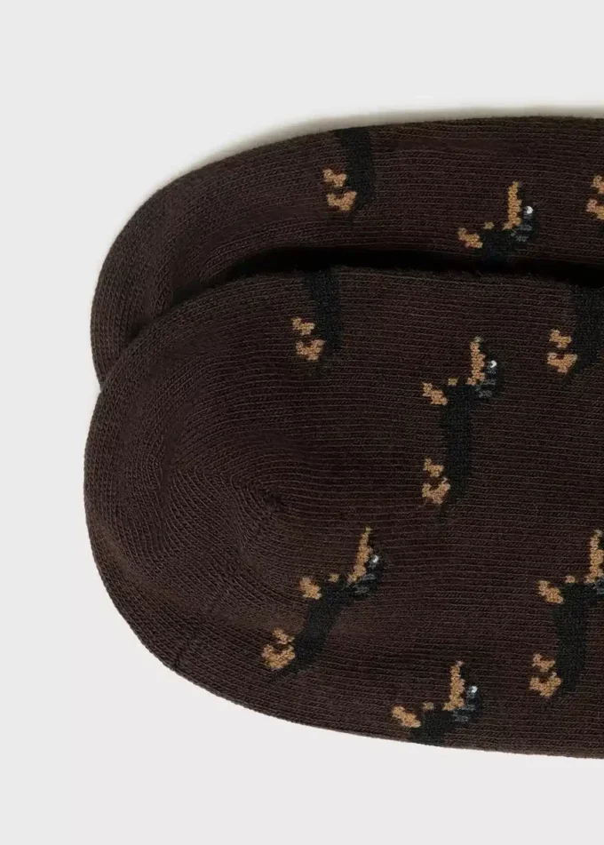 Bawełniane skarpetki z nadrukiem psów Bawełniane skarpetki z nadrukiem psów