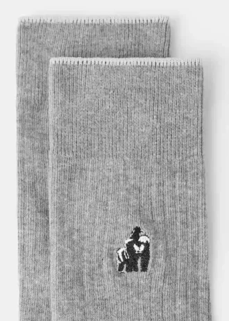 Bawełniane skarpety z haftowanym motywem zwierzęcym