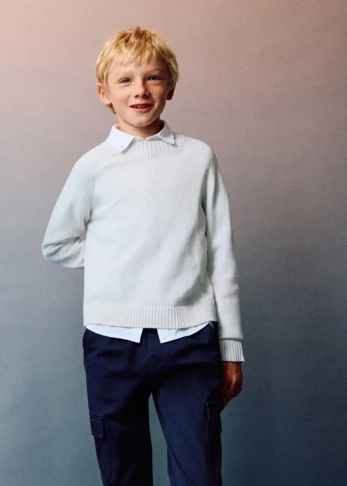 Dzianinowy sweter bawełniany Dzianinowy sweter bawełniany