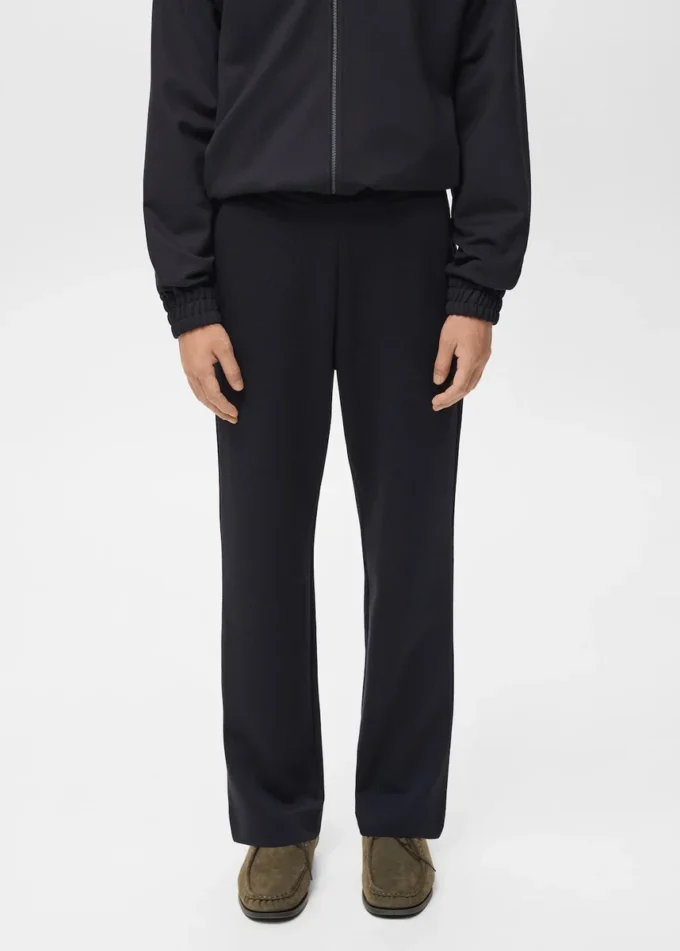 Bawełniane spodnie dresowe z elastyczną talią Bawełniane spodnie dresowe z elastyczną talią