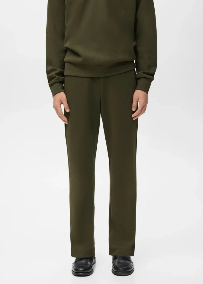 Bawełniane spodnie dresowe z elastyczną talią Bawełniane spodnie dresowe z elastyczną talią