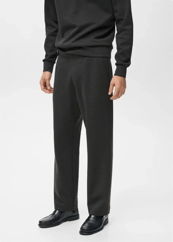 Bawełniane spodnie dresowe z elastyczną talią Bawełniane spodnie dresowe z elastyczną talią