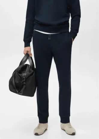 Bawełniane spodnie dresowe z elastyczną talią